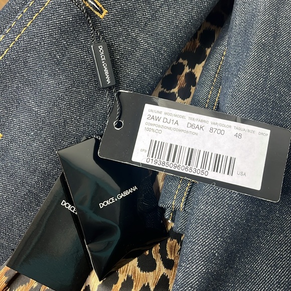 DOLCE & GABBANA VINTAGE 2 piece DENIM SUIT - Picture 13 of 14